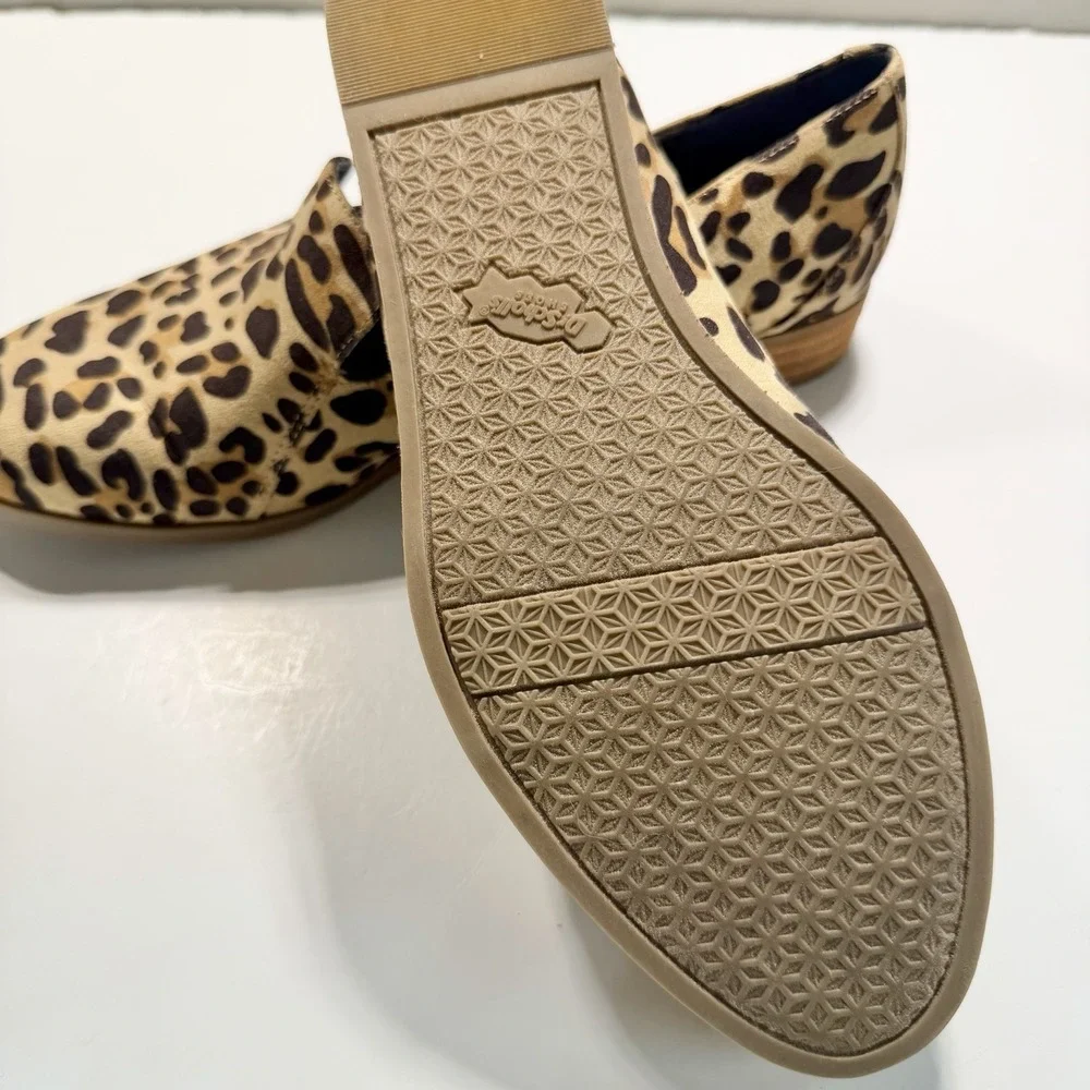 Dr. Scholl's Leopard Print Slip-On Flats in Tan and Black